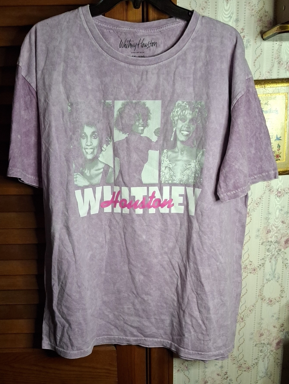 Whitney Houston 1XL Tie Dye Short Sleeve NWOT